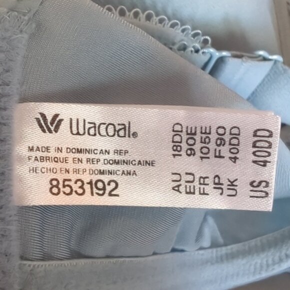 Wacoal 40DD (E)  Bra Blue Basic Beauty Spacer Underwired Full Coverage - Picture 3 of 3